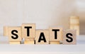 text of STATS on cubes Royalty Free Stock Photo