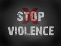Text for Stop Violence on grunge background Royalty Free Stock Photo