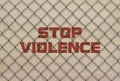 Text Stop Violence Royalty Free Stock Photo