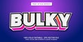 Text Style with Bulky Theme. Editable Text Style Effect Royalty Free Stock Photo