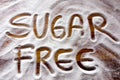 Text with sugar free