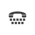 Text Telephone icon , TTY solid logo illustration, pictogr Royalty Free Stock Photo