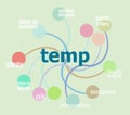 Text Temp. Business concept . Infographic template, integrated circles