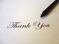 Text Thank you written Royalty Free Stock Photo