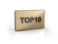 Text TOP10 Royalty Free Stock Photo