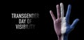 Text transgender day of visibility, web banner