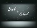 Text on the wall Back to school Royalty Free Stock Photo