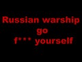 Text War in Ukraine. Russian warship go yourself. Vector illustration. Russian warship.