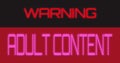 Warning adult content neon red pink