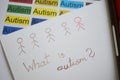 Text WHAT IS AUTISM? Royalty Free Stock Photo