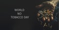 text world no tobacco day, generative AI Royalty Free Stock Photo