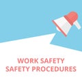 text writing Work Safety Safety Procedures