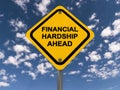 Financial hardship ahead Royalty Free Stock Photo