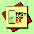 Text Your Ex Day on October 30