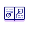 Textbook icon. study guide book, for parents to accompany studying at home.