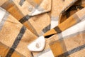 Textile background from cotton material. Checkered shirt Royalty Free Stock Photo