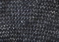 Detail of straw hat from black toyo fibers Royalty Free Stock Photo