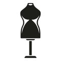 Textile craft mannequin icon simple vector. Tailor clothes