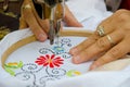 Textile embroidery machine