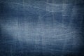 Textile - Fabric Series: Jeans Fabric Background Royalty Free Stock Photo