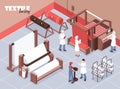 Textile Factory Illustration