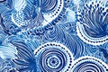 Textile fashion African print fabric super wax. Royalty Free Stock Photo