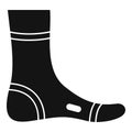 Textile foot bandage icon simple vector. Injury accident