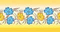 Textile indian floral border design background Royalty Free Stock Photo