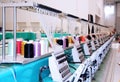 Textile: Industrial Embroidery Machine Royalty Free Stock Photo