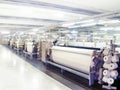 Textile Looms at Production Royalty Free Stock Photo