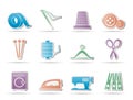 Textile objects and industry icons - icon