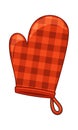 Textile oven mitt safety glove Royalty Free Stock Photo