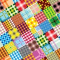 Textile patchwork square