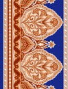Boder textile design print