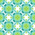 Arabesque hand drawn design. Green