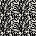 Textile seamless doodle pattern