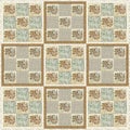Textile snippets for a floral quilt Royalty Free Stock Photo