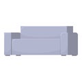 Textile sofa icon cartoon vector. Couch office comfort