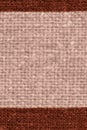 Textile structure, fabric burlap, cinnamon canvas, stylish material, paper background