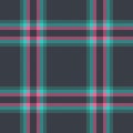 Textile tartan vector of texture check fabric with a seamless plaid pattern background