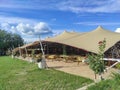 Outdoors tent for events and ceremonies Royalty Free Stock Photo