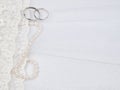 Textile wedding background Royalty Free Stock Photo