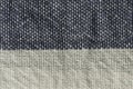 White and blue striped cotton fabric macro closeup Royalty Free Stock Photo