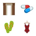 Textiles, medicine, polyclinic and other web icon in cartoon style.knitwear, leisure, business icons in set collection.