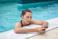 Texting in pool