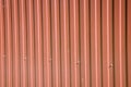 Textural background of brown corrugated metal sheet or profile panel. Royalty Free Stock Photo