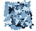 Texture abstract blue geometric illustrators background.