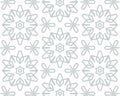 Texture abstract gray lines flowers seamless pattern background. illustrators drawing