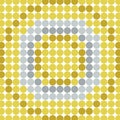 Texture abstract yellow gray geometric circles background. illustrators drawing