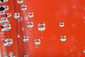 Texture of airbubbles on orange backroud Royalty Free Stock Photo